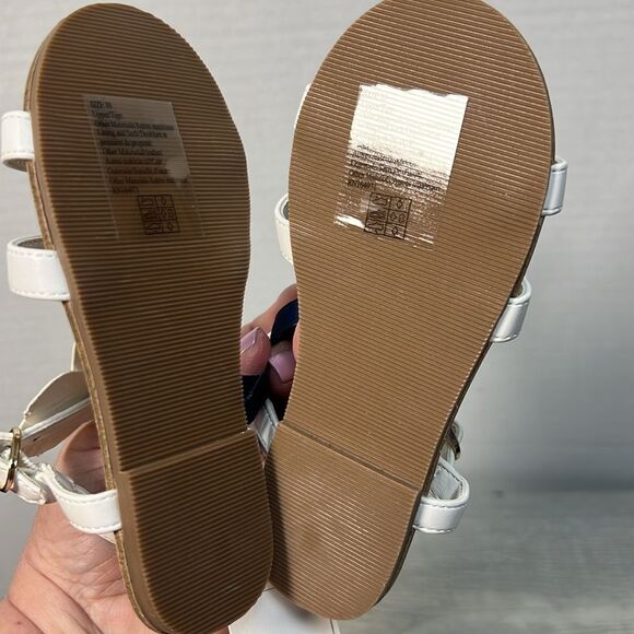 Janie and Jack 100048892 Flower Strap Sandal white NWT - Picture 8 of 9